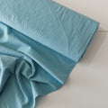 100% Washed Cotton Fabric Aqua - per half metre