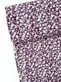 Berry Floral Viscose Stretch - per half metre