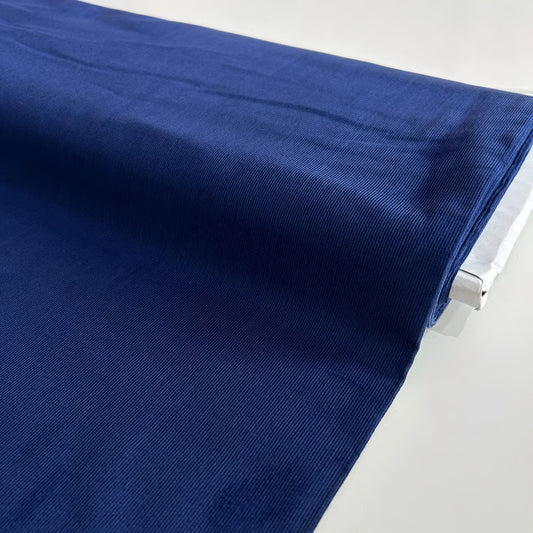 21 Wale Needlecord Fabric - Blue 100% cotton - per half metre