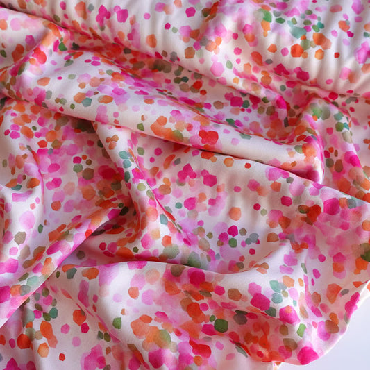 Confetti Viscose Sateen Fabric - per half metre