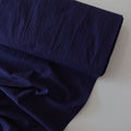 100% Washed Cotton Fabric Navy - per half metre