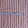 Yarn Dyed Stripes Viscose Fabric Orange - per half metre