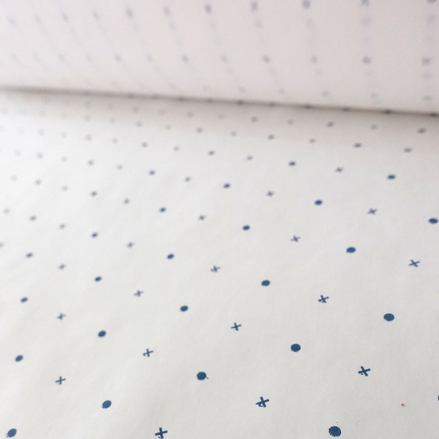 Spot and cross pattern paper