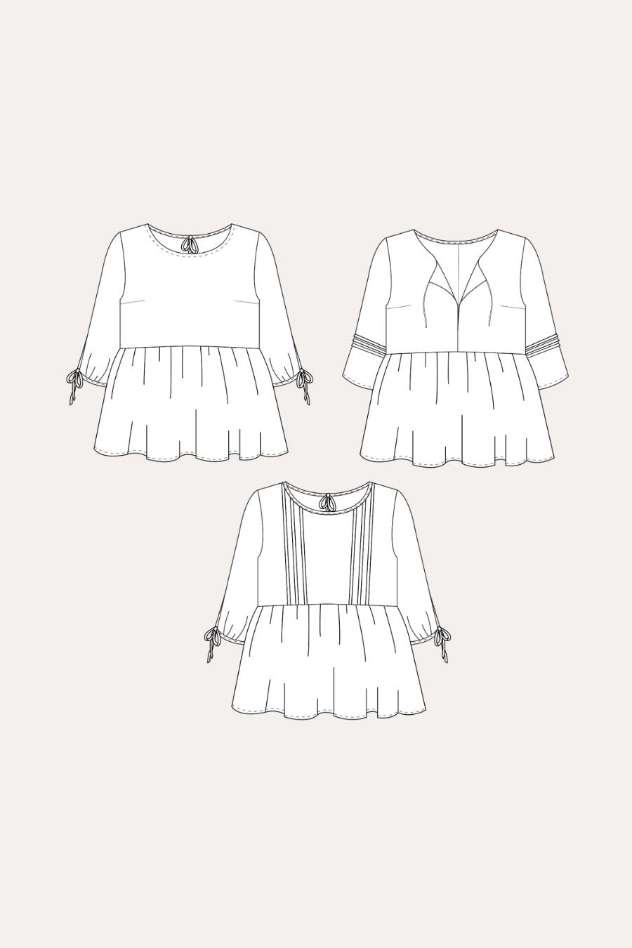April Blouse PDF & Paper Pattern