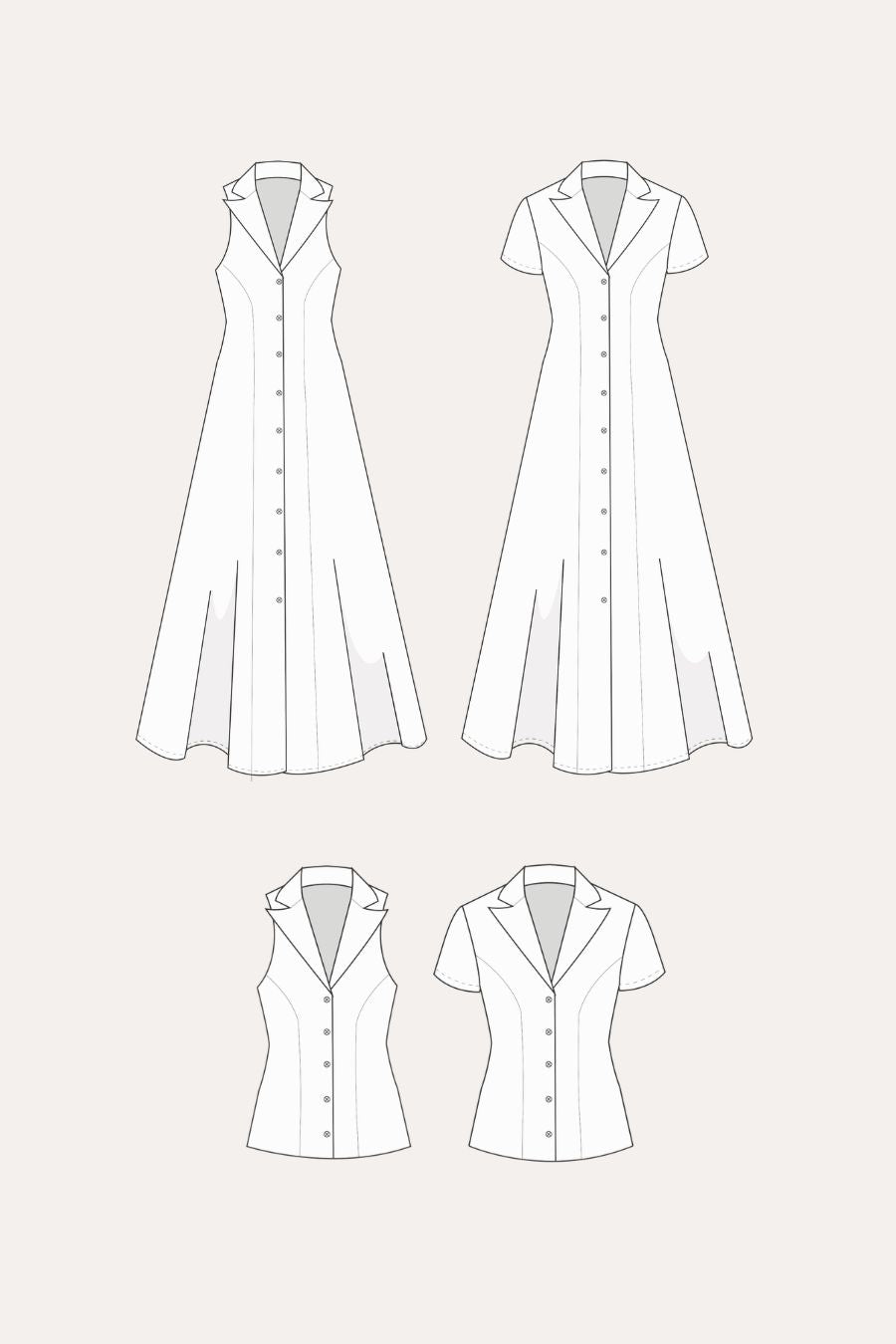 Diana dress PDF & Paper Pattern