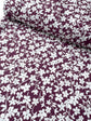 Berry Floral Viscose Stretch - per half metre