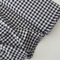 Black Gingham 100% Cotton Fabric - per half metre