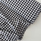 Black Gingham 100% Cotton Fabric - per half metre