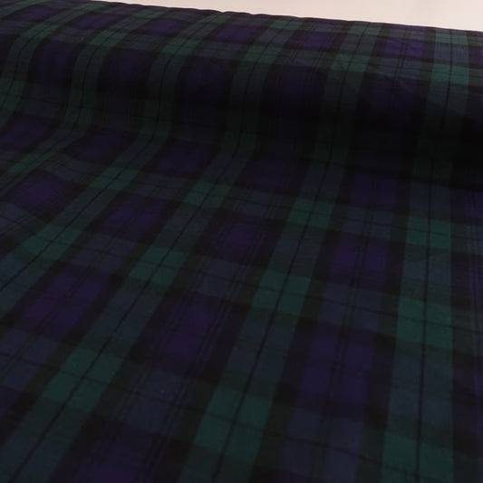 Blackwatch Tartan - Polyviscose - per half metre