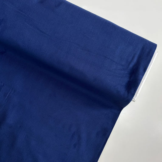 21 Wale Needlecord Fabric - Blue 100% cotton  - per half metre