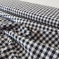 Black Gingham 100% Cotton Fabric - per half metre