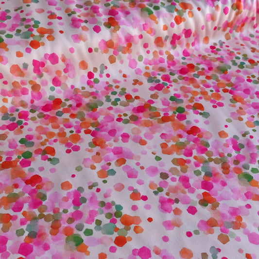 Confetti Viscose Sateen Fabric - per half metre