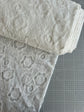 lvory embroidered cotton - per half metre