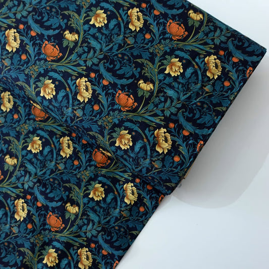 Floral Digital Print - Cotton Viscose Twill - per half metre