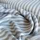 Yarn Dyed Stripes Viscose Fabric Green - per half metre