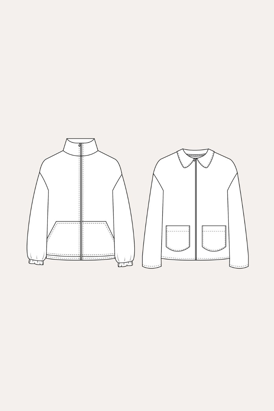 Margot fleece/jacket PDF & Paper Pattern