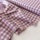 Mauve Gingham 100% Cotton Fabric - per half metre