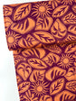 Orange Abstract Viscose Stretch Fabric - per half metre