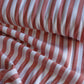 Yarn Dyed Stripes Viscose Fabric Orange - per half metre