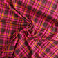 Pink check - Viscose Twill - per half metre