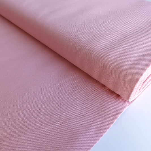 Pink Lightweight Denim Fabric - per half metre