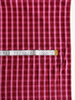 Red cotton yarn dyed dobby fabric - per half metre
