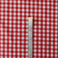 Cherry Red Gingham 100% Cotton Fabric - per half metre