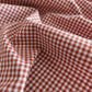 Terracotta Mini Gingham 100% Cotton Fabric - per half metre