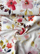 Watercolour Floral Linen Viscose Fabric - per half metre