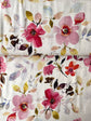 Watercolour Floral Linen Viscose Fabric - per half metre